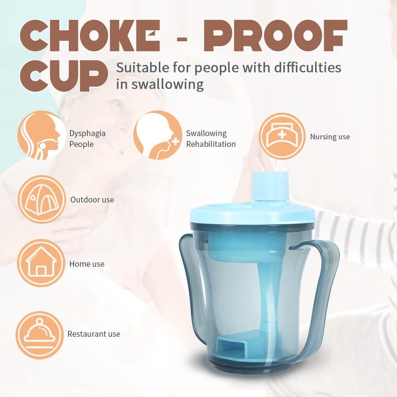 Ehucon Dysphagia Regulating Drinking Cup for Swallowing and Disorders People,Dispenses 5cc or 10cc of Liquid Each Time,Helps to Prevent Choking - Image 4